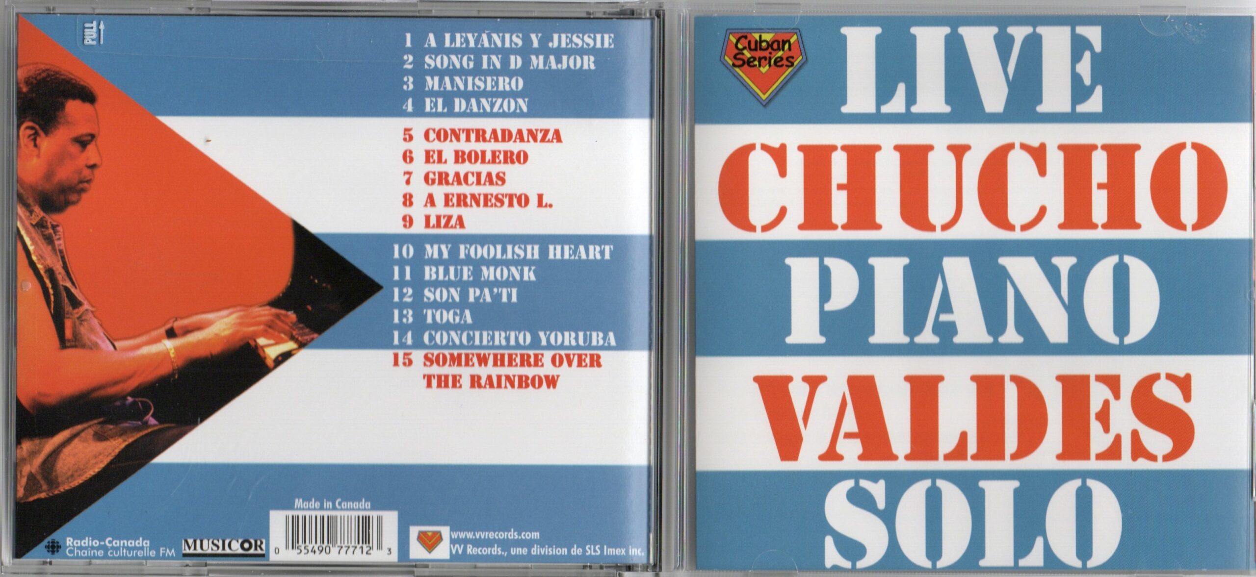VVCD7771 LIVE PIANO SOLO Chucho Valdes